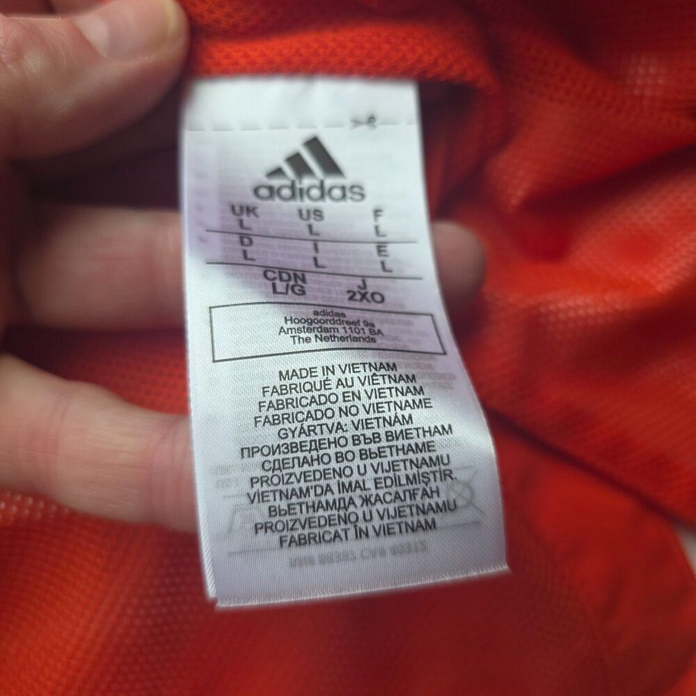 Adidas Gamemode Rain Jacket NWT Size Large in Orange - Picture 12 of 16